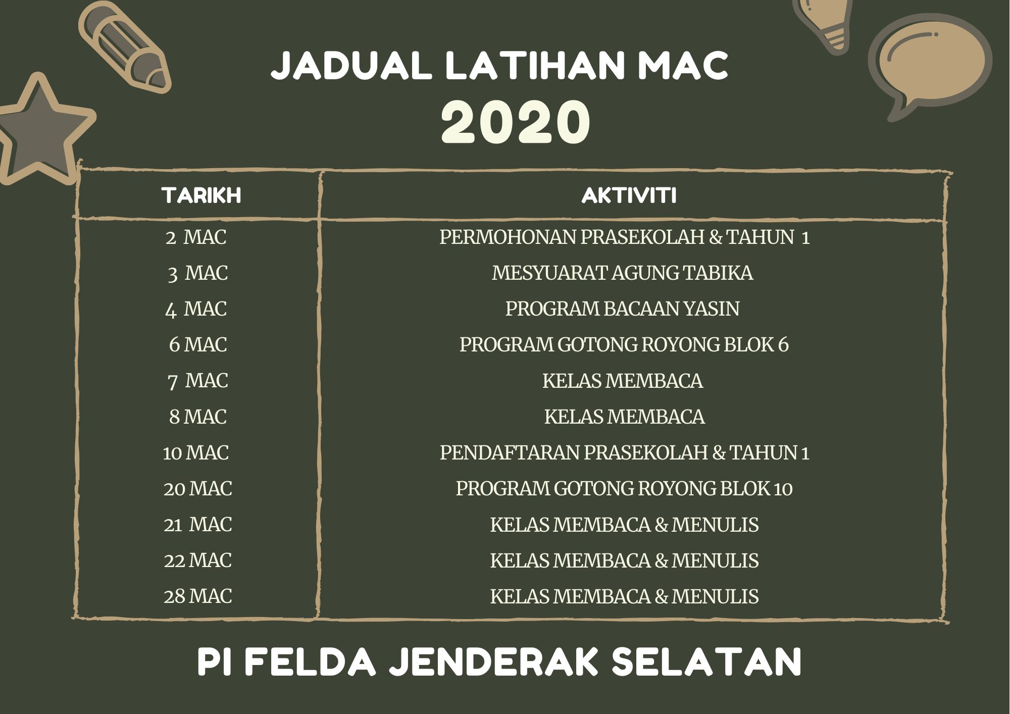 jadual-aktiviti-mac